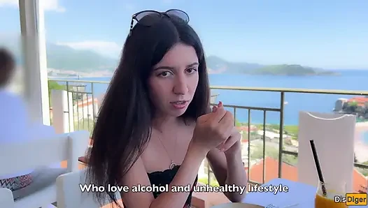 Porno yıldızı Katty West ile röportaj ve sert seks götüne boşalma