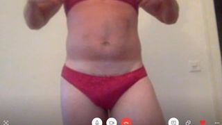 Man wearing panty love cum with finger inside pussy-hole