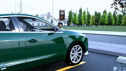 Jake ngentot sama bu guru kampus di dalam mobil alexa sambil nonton mereka fingering memeknya