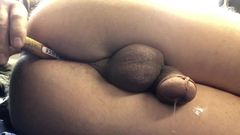 Soft cock hands free orgasm prostate massage flaccid cum hfo
