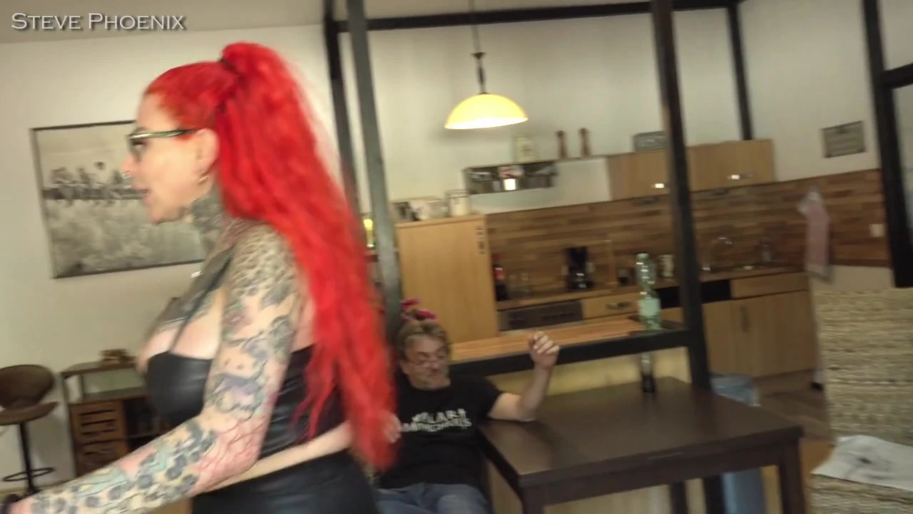 Extremely hard fuck training of tenant slut