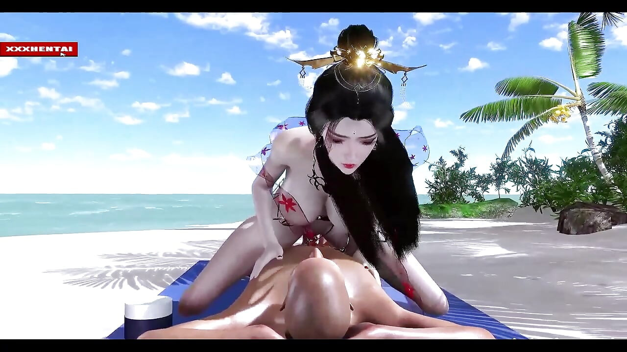 Megabyte Goddess with Bigtits - 3D Animation