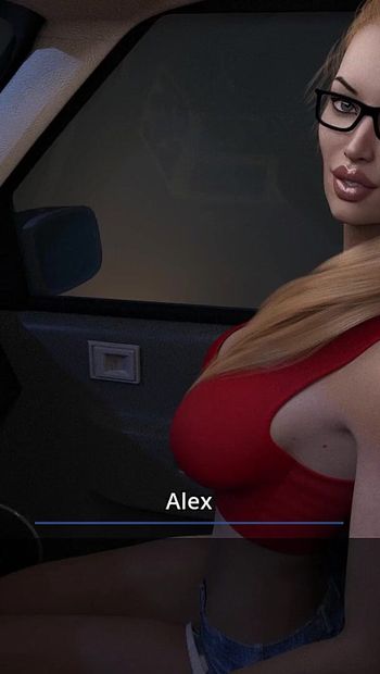 Dreams of Desire - Aby Giving Blowjob to Alex Inside the Car and Swallowed All of His Sperm