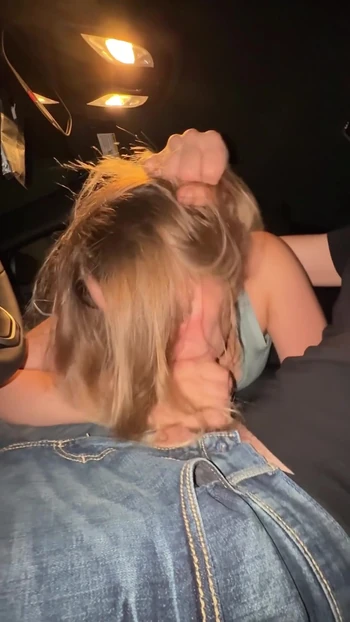 Jaw-dropping moment from "Dirty Wife Gives Messy Blowjob to Drive as Thank You"