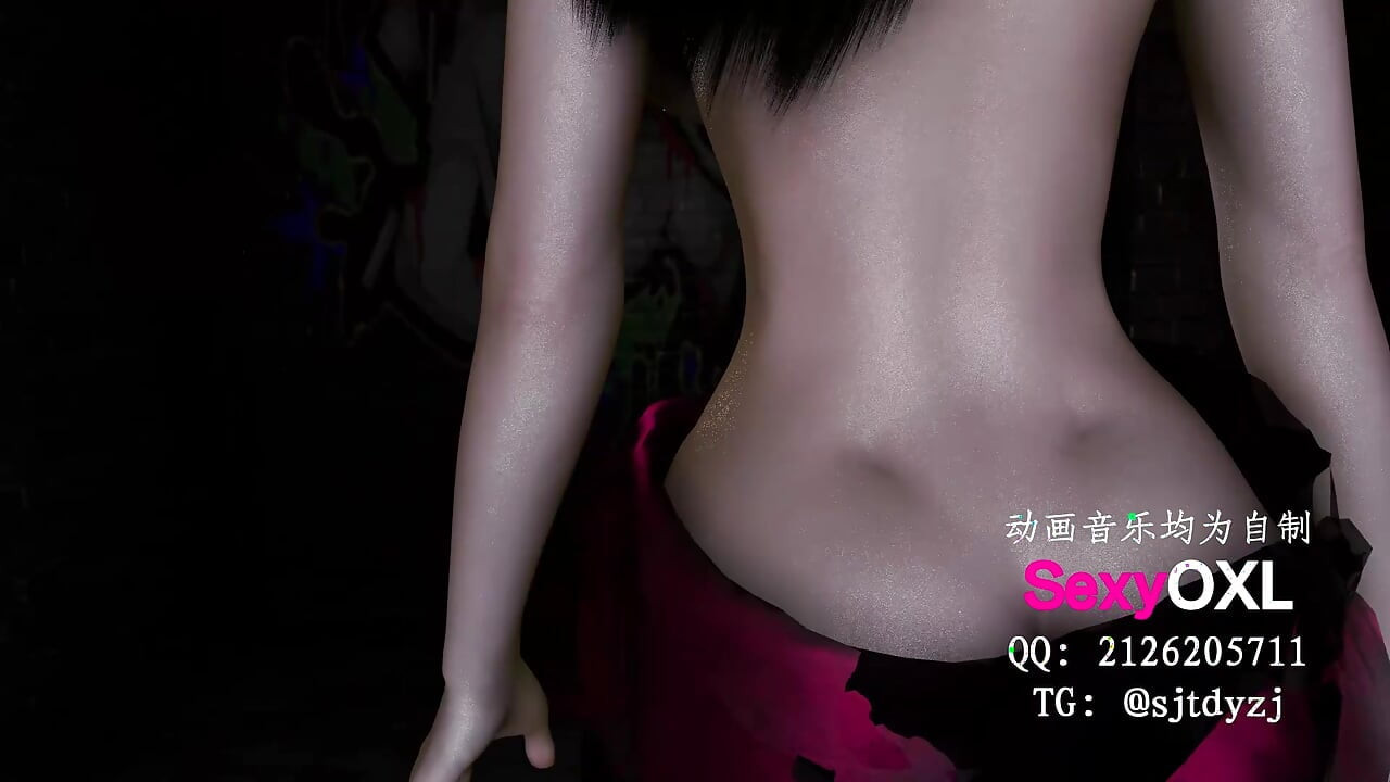 The slutty bitch dances seductively