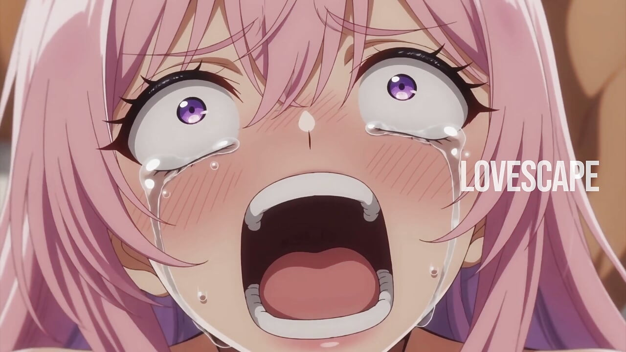 Anime tóc hồng dễ thương lấy nó từ phía sau (ai)