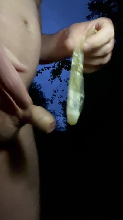 Condoms with sperm - super horny!
