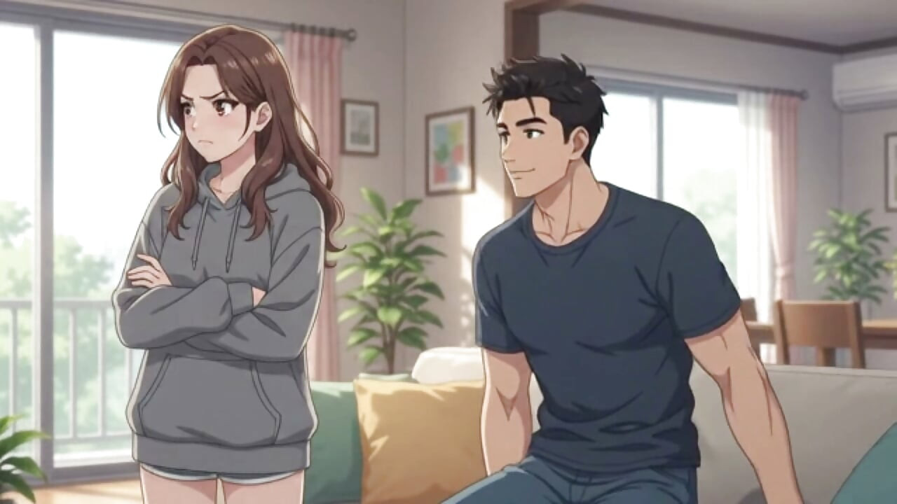 She lost the bet and have to do whatever he say for 24 hours