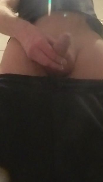taking a piss with my semi hard cock