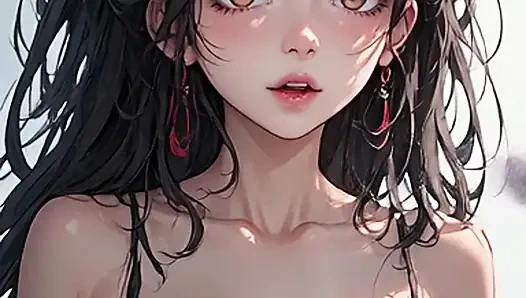 Anime, abspritzen-zusammenstellung