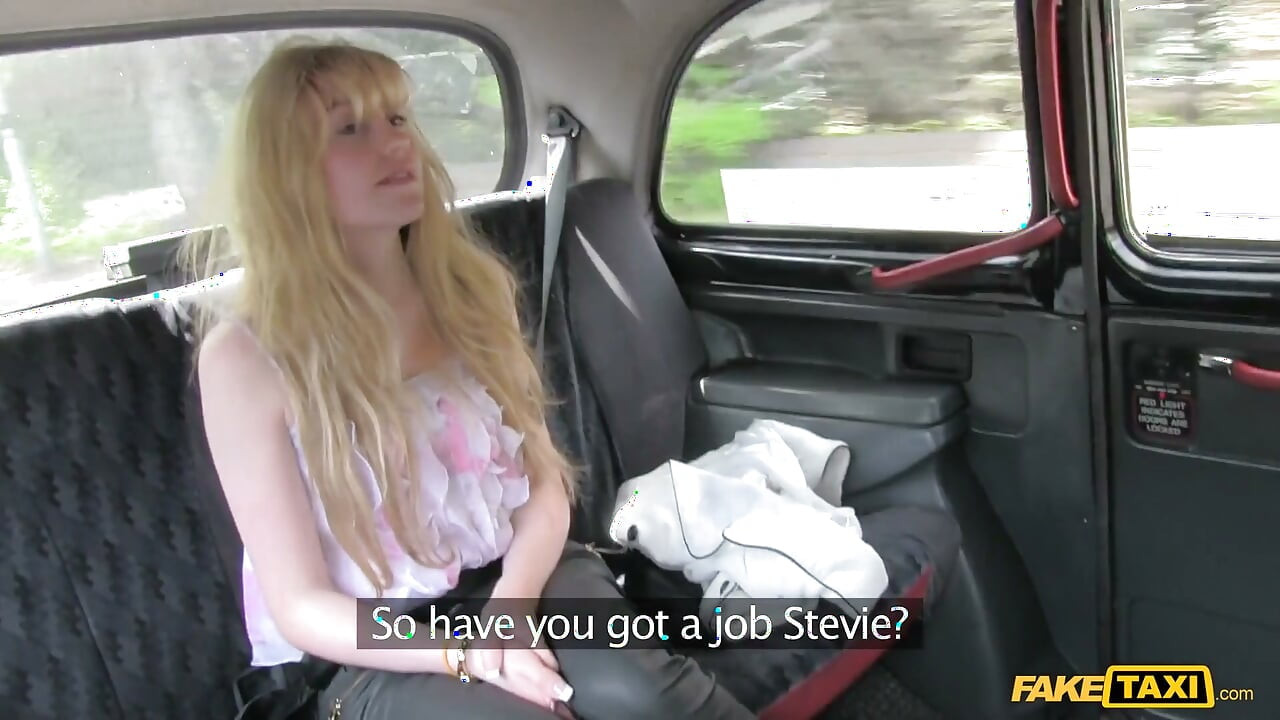 Fake Taxi - Naughty Blonde Stevie Nixxx Can't Pay Her Taxi Fare & Rubs Her Pussy Before a Big Blowjob POV