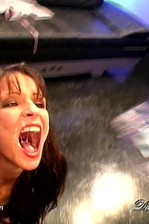 Brunette Slut Gets Massive Facial in Ggg Bukkake