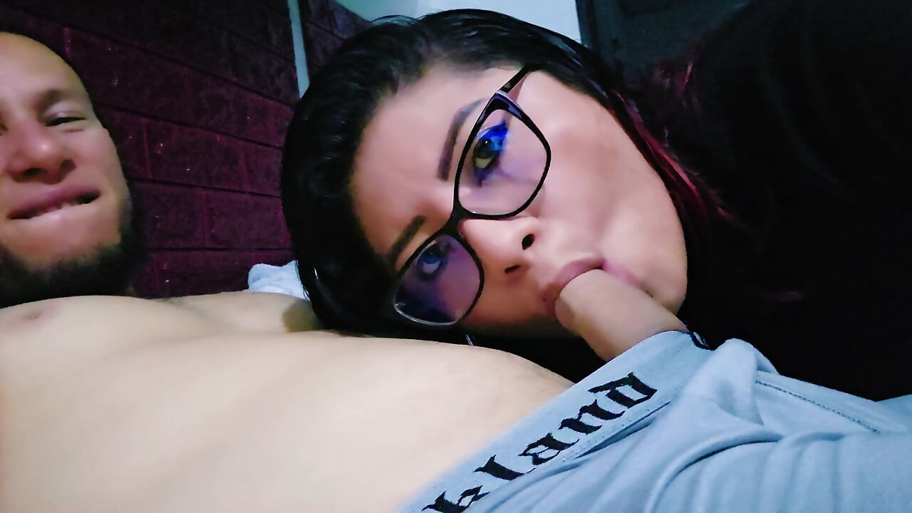 Sexy Latina girl is visited by her roommate and they end up having a good conversation, real female orgasm