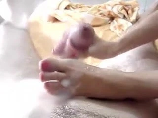 A handjob with a Foot WF