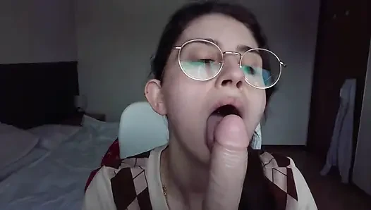 COUPLE HAVING SEX DILDO SUCKING CUM IN CONDOM DRINK MILK