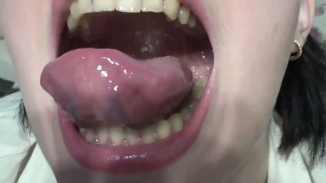 Giantess swalowing you with big gulp!