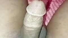 Desi-techniek om de lul klein te vergroten tot enorm door lotion