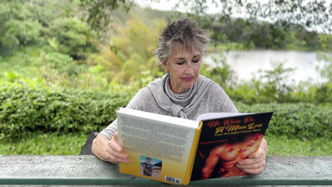 Aku lagi baca buku erotisku - "from this night, forever more"