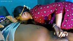 Tamilska ciocia zerżnięta w usta.