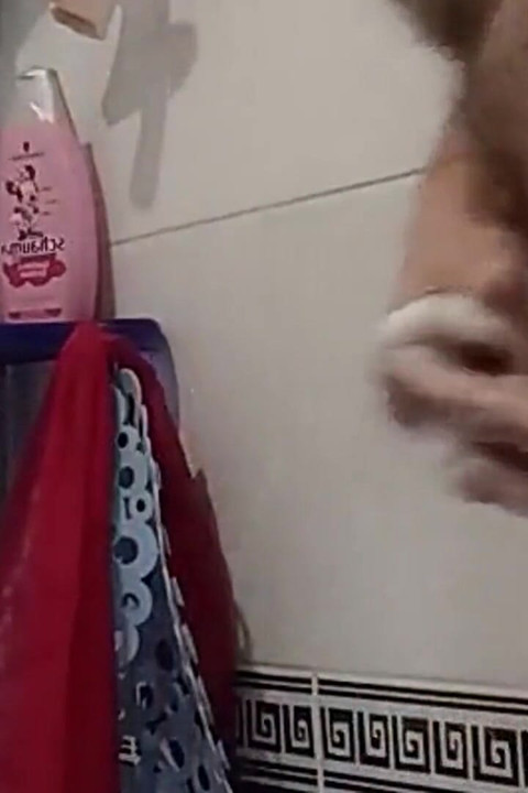 I wanted to masturbate in the shower, but my stepmom sucked and got cum in her mouth