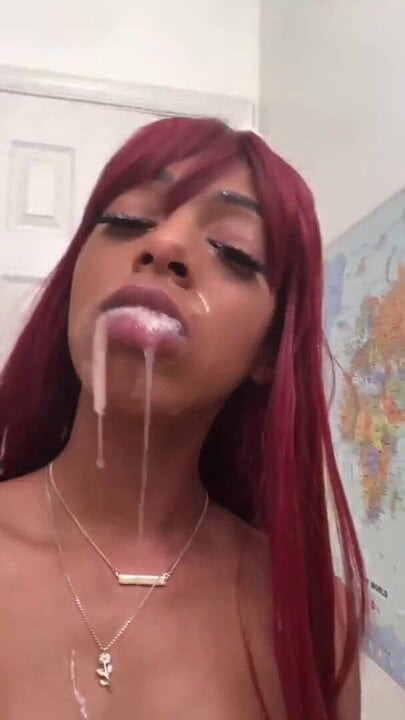 sexy ebony playing with stepdaddy’s nut