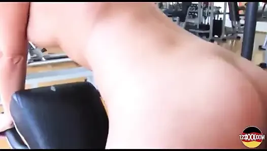 Hot Blonde Fucked Hard After Workout