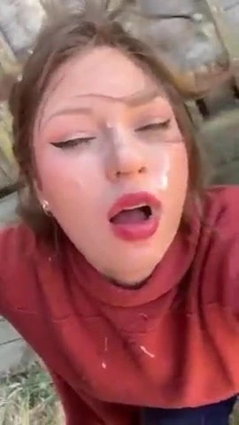 Cum in her face 3