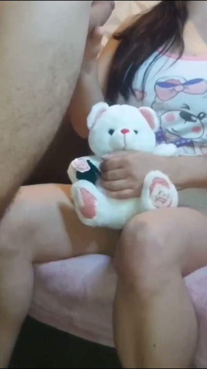 I managed to penetrate the stepdaughter mini pussy hard breasts! | Clip 1