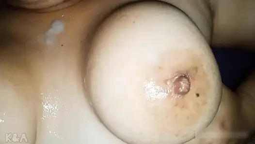 That's right, daddy! Suck, play and bite my nipples, I'll always nurse you with my big natural tits