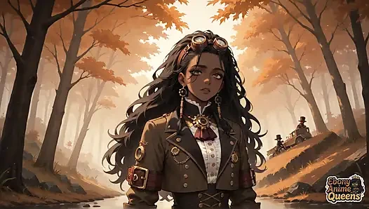 Genießen Sie orales vergnügen mit einer schlampigen, dunklen Mega-schlampe in einem Herbstwald. Es war mein erstes mal, nackten sex zu bekommen