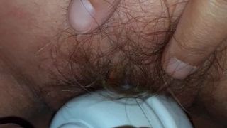 married couple playing together with vibrator and i cum insi