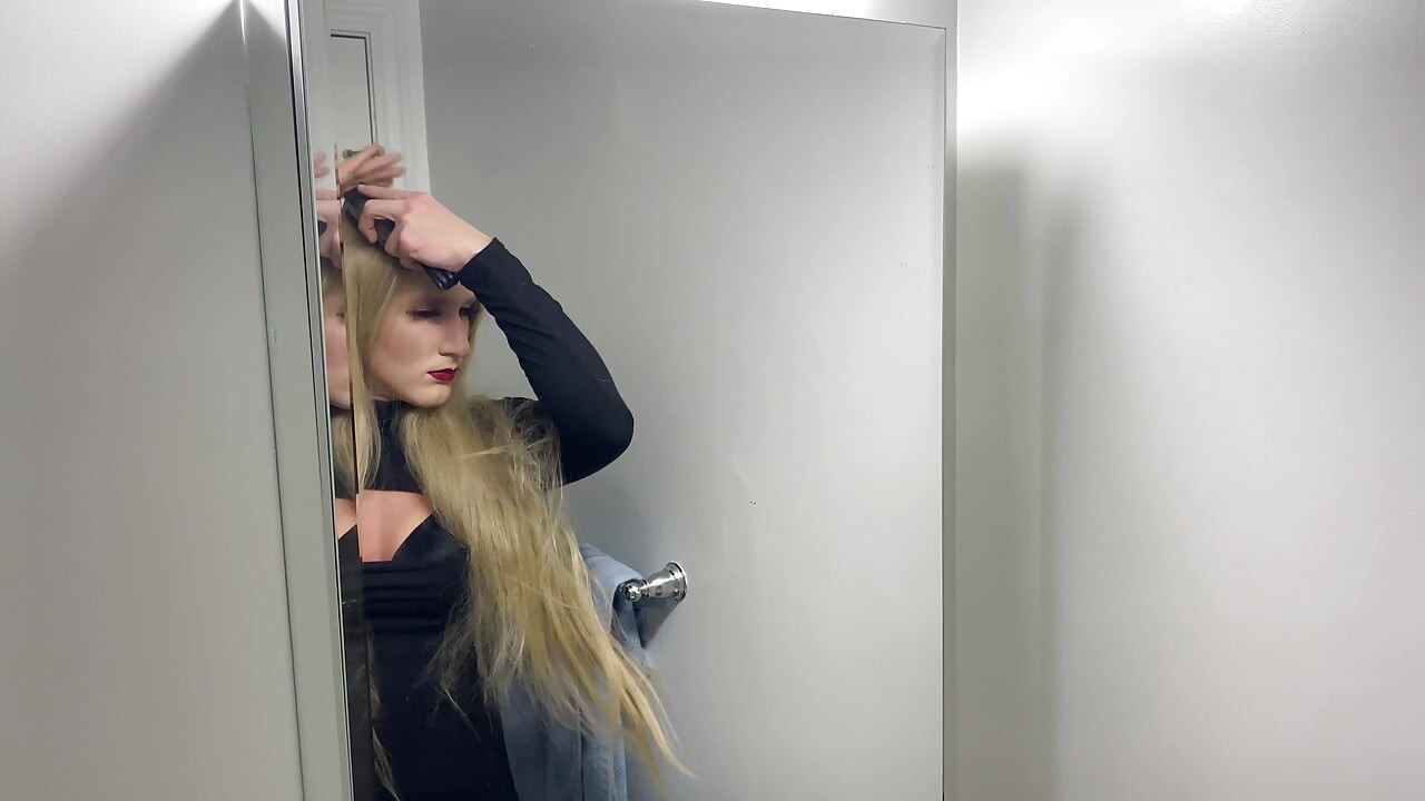 男性から女性への完全な女装変身