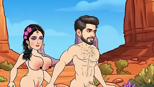 Pinky and Baban's desert me sex video. Big cock and big boobs Cartoon Sex Videos
