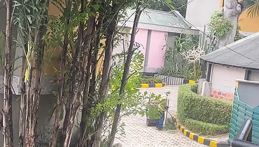 Latina Horny Ass Fucks Dick Gardener and Ends up Full of Milk