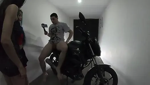 I Invited Two Latinas To A Motel And We Fucked On My Motorcycle