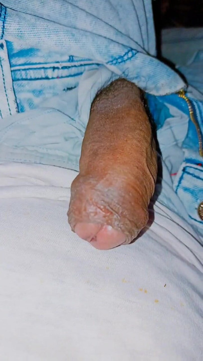 18 year old School boy showing uncut dirty cock pre organism | Clip 2
