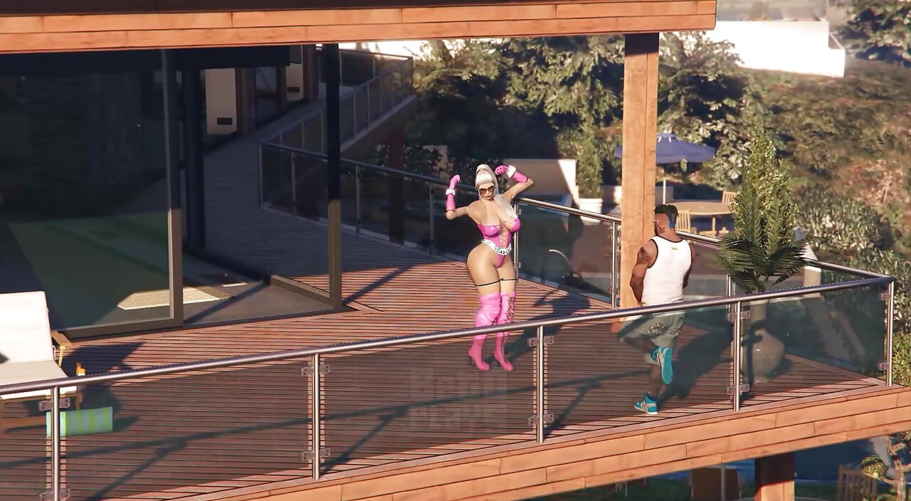 GTA V Franklin Clinton x Premium Pink Boots Lady (3D Animation) (FULL)