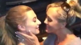 Step Step Mom kissing daughter (SM)