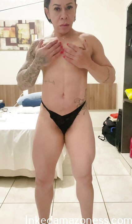 Muscular GILF, but still fuckable