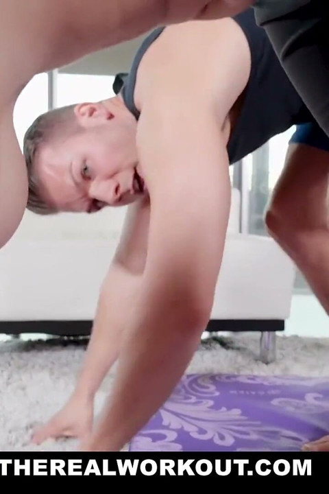 Hot Asian fitness babe Jade Kush works out with big cock