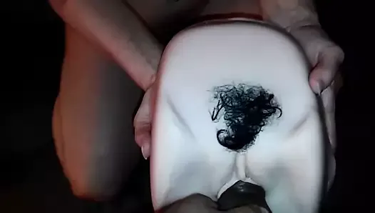 Fucking pussy toy while friend watches part 3