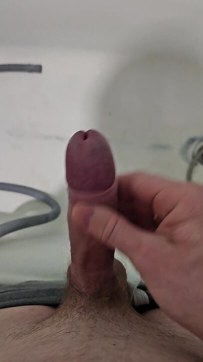 My throbs with desire... Jerking off in the bathroom.