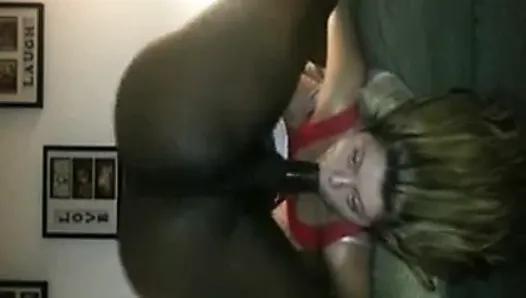 White Girl Gets Face Fucked By BBC