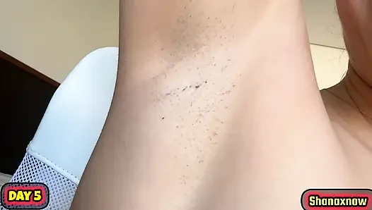 10 DAYS ARMPITS GROW HAIR EVOLUTION VIDEO