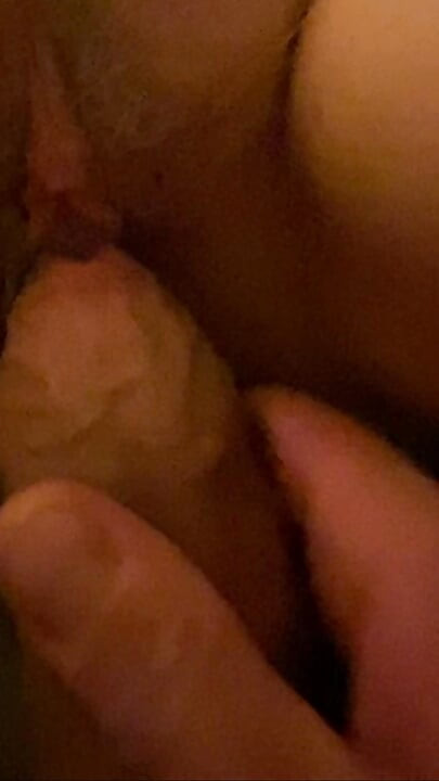 Squirting all over my step bros fingers