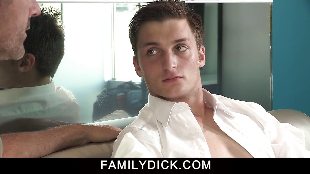Concerned stepdad Bill Farnsworth taking care of stepson on his wedding night