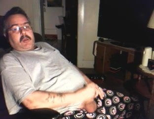 Moustache daddy jacking on cam