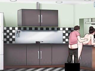 House Chores Cap 8 - Jebanie macochy w kuchni i pod prysznicem