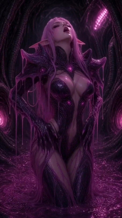 Ροζ Anime 3d ξωτικό λάσπη με πανοπλία | Κλιπ 1