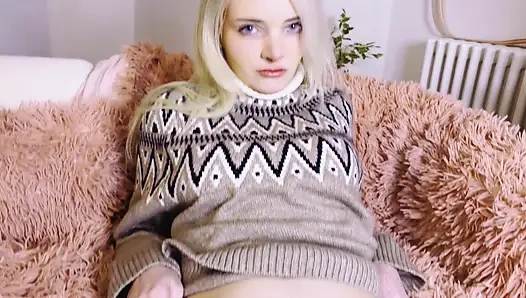 Bunnycasting: teen performt für ihre neue hasenrolle